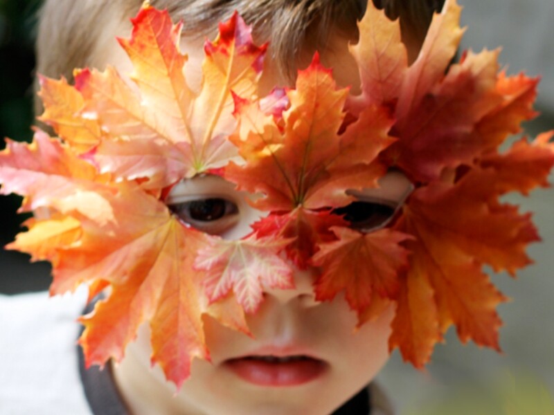 Créer un masque avec des feuilles d'automne - Depuis mon hamac