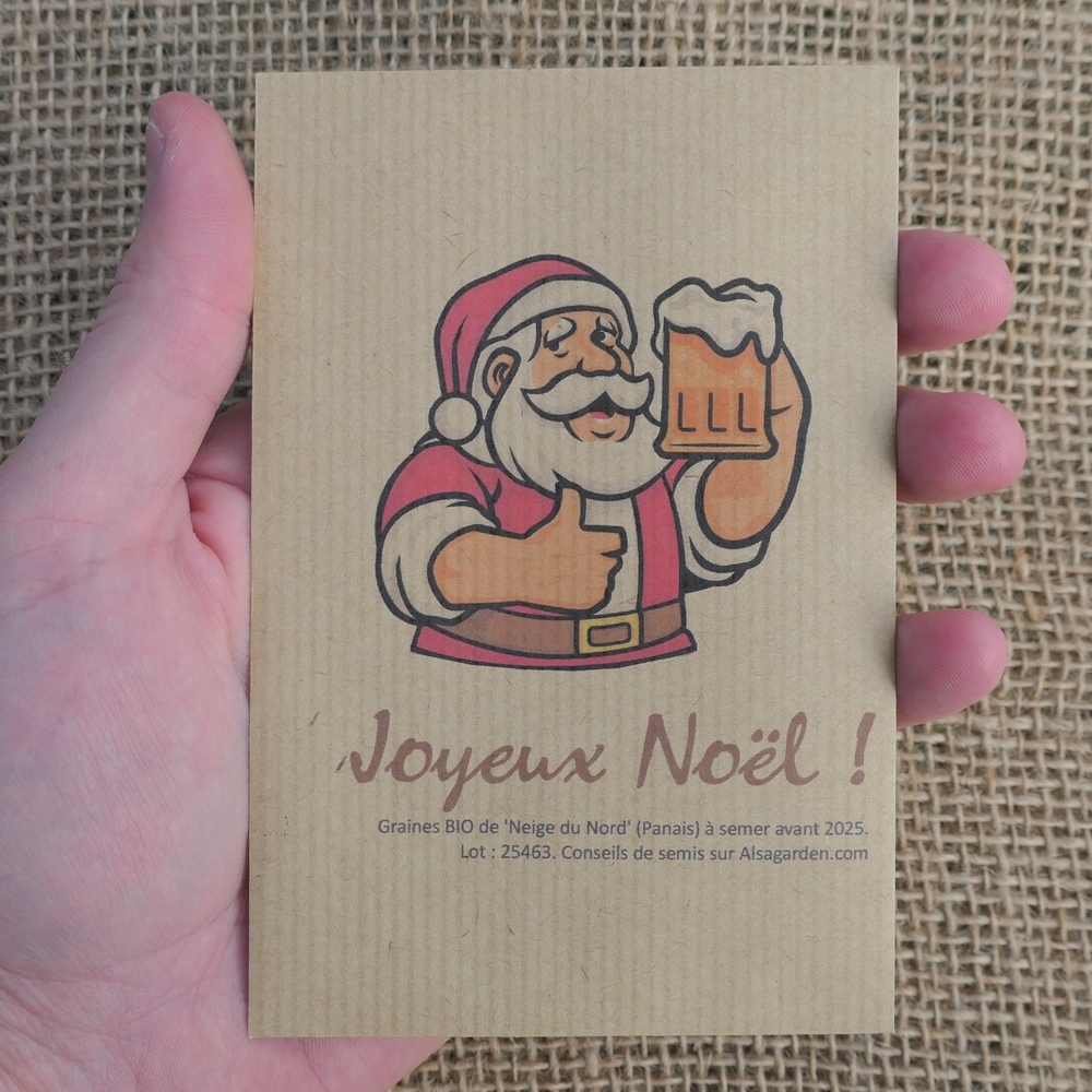 Carte cadeau  dans un coffret Père Noël Tout Sourire